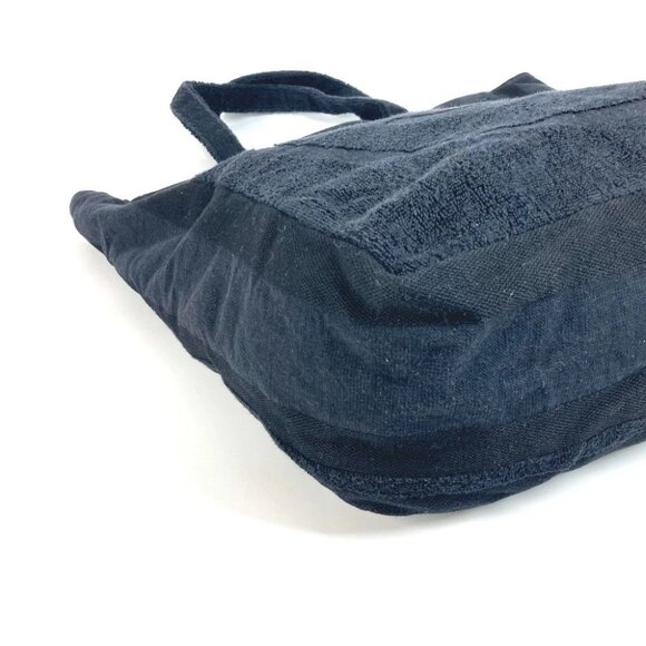 CHANEL Logo CC CC Mark Shoulder Bag, Shoulder Bag, Beach Bag Tote Bag pile Black - Picture 8 of 11